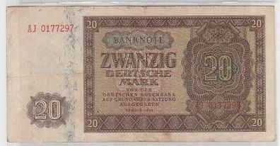 Banknote deutsche Notenbank DDR 20 Mark 1948