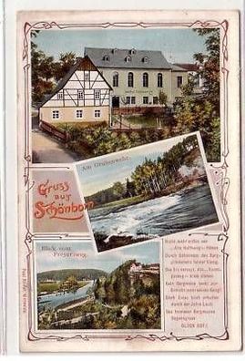 42534 Mehrbild Ak Gruss aus Schönborn 1911