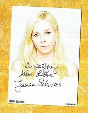 Jasmin Schwiers - persönlich signiert