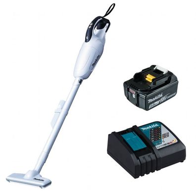 Makita Akku-Staubsauger DCL181FZW 18 V + Ladegerät DC18RC + Akku BL 1850B 5,0Ah