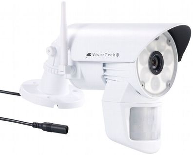 VisorTech Überwachungskamera DSC-720. led weiß mit LED-Licht und PIR-Sensor