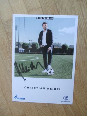 FC Schalke 04 Saison 18/19 Christian Heidel - handsigniertes Autogramm!!!