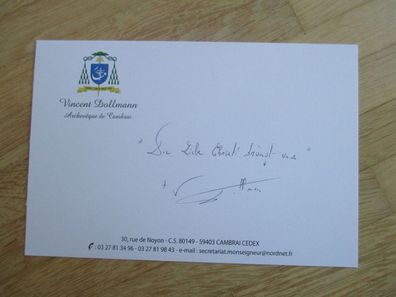 Erzbischof von Cambrai Vincent Dollmann - handsigniertes Autogramm!!!