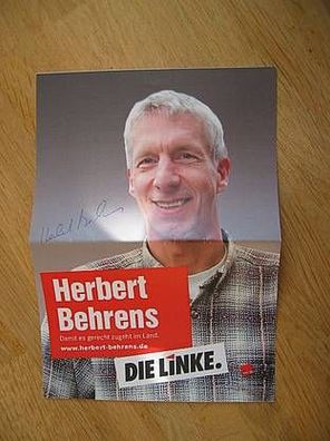 MdB Die Linke Herbert Behrens - hands. Autogramm!
