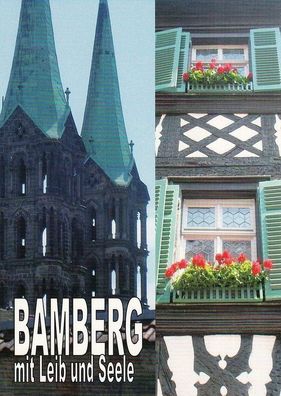 Spruchkarte - Bamberg mit Leib und Seele - neu