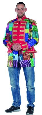 Kostüm Multi-Patch bunte Jacke Herren Frack Zirkus Patchworkjacke Karneval