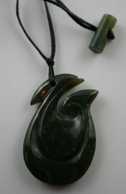 Maori Jade Carving aus Neuseeland Fishhook