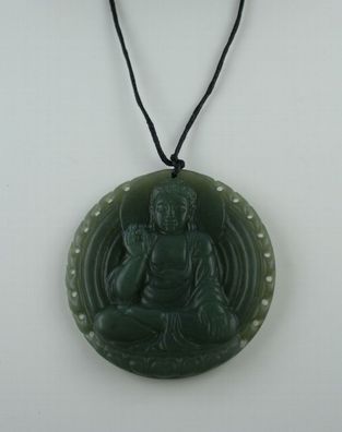 Buddha Jade Amulett Anhänger Nephrit Jade