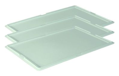 3 Stk. Deckel für Pizzateigbehälter Teigbehälter Stapelbox Teigbox neu Gastlando