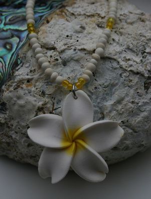 Hawaii Flower Anhänger mit Coco Kette