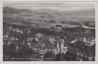 43395 Ak Bad Kudowa in Schl. Blick zum Kurhotel um 1940