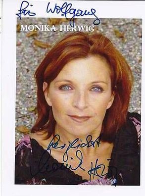 Monika Herwig - persönlich signiert