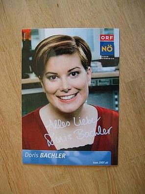 ORF Moderatorin Doris Bachler - hands. Autogramm!