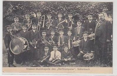 31716 Ak Süßenbach Knaben Musikkapelle 1915
