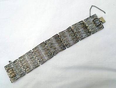 filigranes Armband aus 835er Silber um 1940