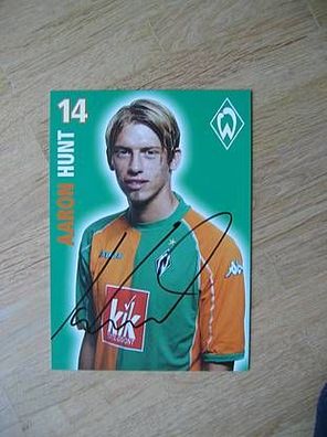 SV Werder Bremen Saison 05/06 Aaron Hunt Autogramm