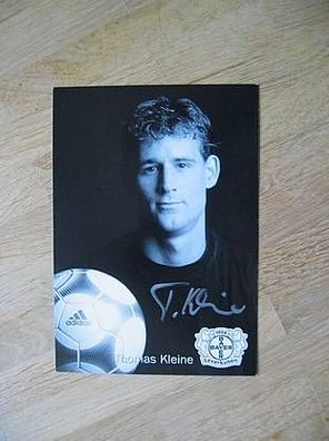 Bayer Leverkusen Saison 01/02 Thomas Kleine Autogramm