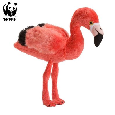 WWF Plüschtier Flamingo (23cm) lebensecht Kuscheltier Stofftier Vogel pink rosa