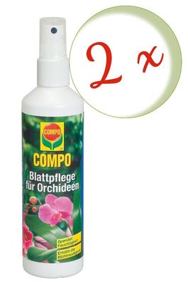 2 x COMPO Blattpflege für Orchideen, 250 ml