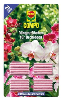 COMPO Düngestäbchen für Orchideen, 20 Stück