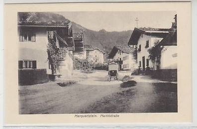 43596 Ak Marquartstein Marktstraße mit Kutsche um 1920