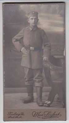 43573 Foto Soldat Freiberg in Sachsen um 1910