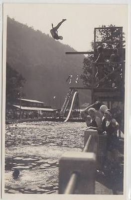 04852 Foto Ak Strandbad Hallein bei Salzburg 1929