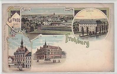 43495 Ak Lithographie Gruß aus Frohburg 1899