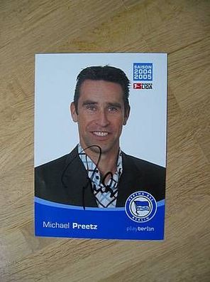 Hertha BSC Berlin Saison 04/05 Michael Preetz Autogramm