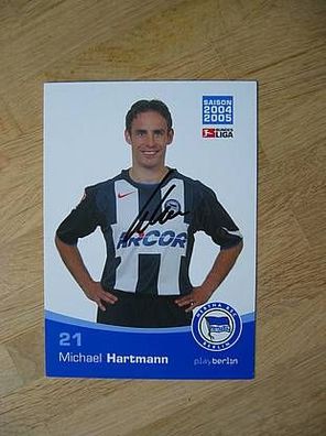 Hertha BSC Berlin Saison 04/05 Michael Hartmann Autogra