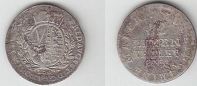 1/12 Taler Silber Münze Sachsen 1764 EDC