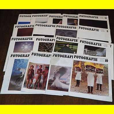alle 17 Stück - Zeitschriften " Fotografie " von 7/89 bis 11/90