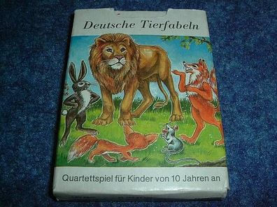 Kartenspiel/ Quartettspiel-Deutsche Tierfabeln