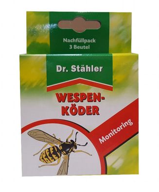 DR. Stähler Wespen-Köderfalle Nachfüllpack, 3 Beutel