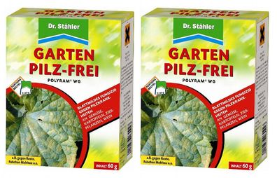 2 x DR. Stähler Polyram WG Garten Pilz-Frei, 60 g