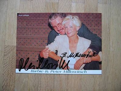 Volksschauspieler Barbie & Peter Millowitsch - handsignierte Autogramme!!!