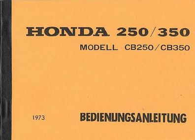 Bedienungsanleitung Honda CB 250 CB350, Motorrad, Oldtimer, Klassiker