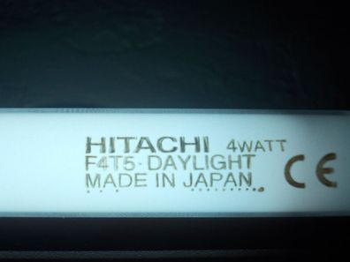Hitachi F4T5/ D 4W 6" Fluorescent Light Bulb T5 Tube G5 Base Day Light 6000K 6 "