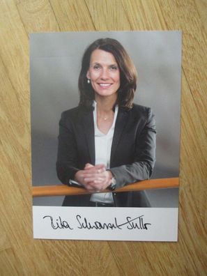 Staatssekretärin SPD Rita Schwarzelühr-Sutter - handsigniertes Autogramm!!!