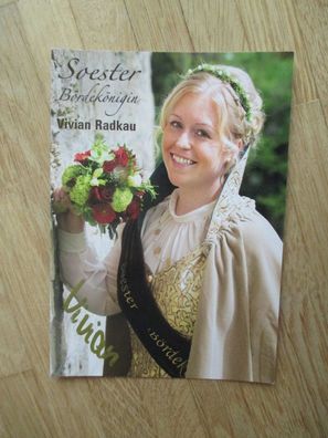 Soester Bördekönigin 2018/2019 Vivian Radkau - handsigniertes Autogramm!!!