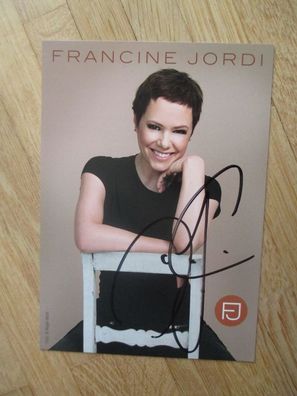 Schweiz Schlagerstar Francine Jordi - handsigniertes Autogramm!!!