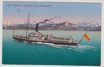 43875 Ak Bodensee Dampfer "Stadt Überlingen" um 1910