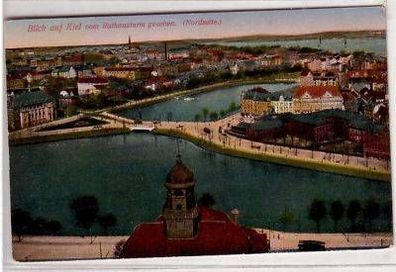 43385 Ak Blick auf Kiel vom Rathausturm Nordseite 1917