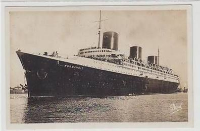 28465 Ak Passagierdampfer Schiff Normandie um 1935