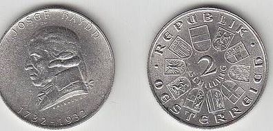 2 Schilling Silber Münze Österreich 1932 Joseph Haydn