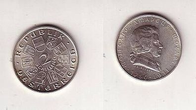 2 Schilling Silber Münze Österreich 1931 Mozart