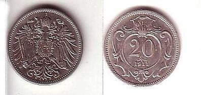 20 Heller Münze Österreich 1911
