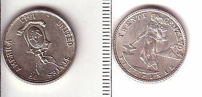 20 Centavos Silber Münze Philipinen 1945