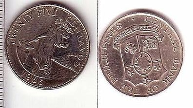 25 Centavos Nickel Münze Philipinen 1966