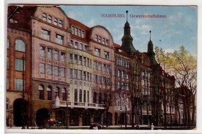 43841 Feldpost Ak Hamburg Gewerkschaftshaus 1916